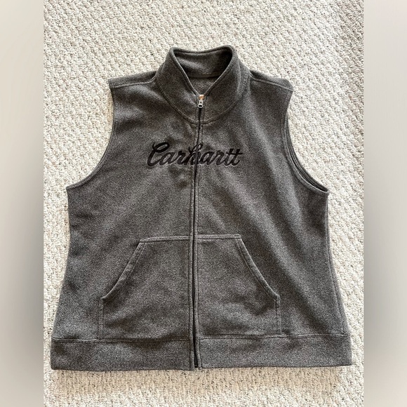 Carhartt Womens fleece vest. XXL. Grey. Embroidered logo - Picture 2 of 4